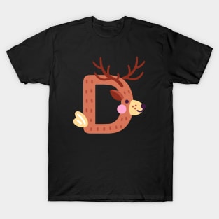 Letter D animal alphabet back to school T-Shirt